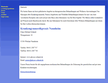 Tablet Screenshot of physio-schmitt.de